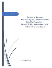 Mid-Term Evaluation: Leading the Way for Gender Equality Programme