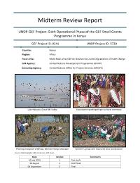 Mid Term Project Evaluation: 6th Operational Phase of the GEF Small Grants Programme in Kenya