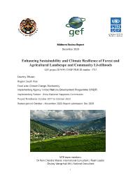 Mid-Term Review - NAPA III – Enhancing Sustainable Resilient Livelihood