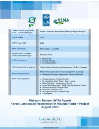 GEF Mid-term evaluation of Mayaga Forest Management