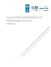 Independent Country Programme Evaluation: Burkina Faso