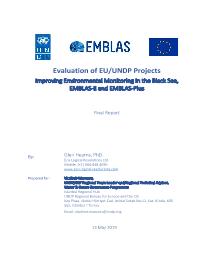 Evaluation of “Improving Environmental Monitoring in the Black Sea II" Project 