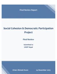 Review of the Social Cohesion and Democratic Participation Project (SCDP)
