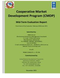 Mid-term Review of Cooperative Market Development Project (CMDP)