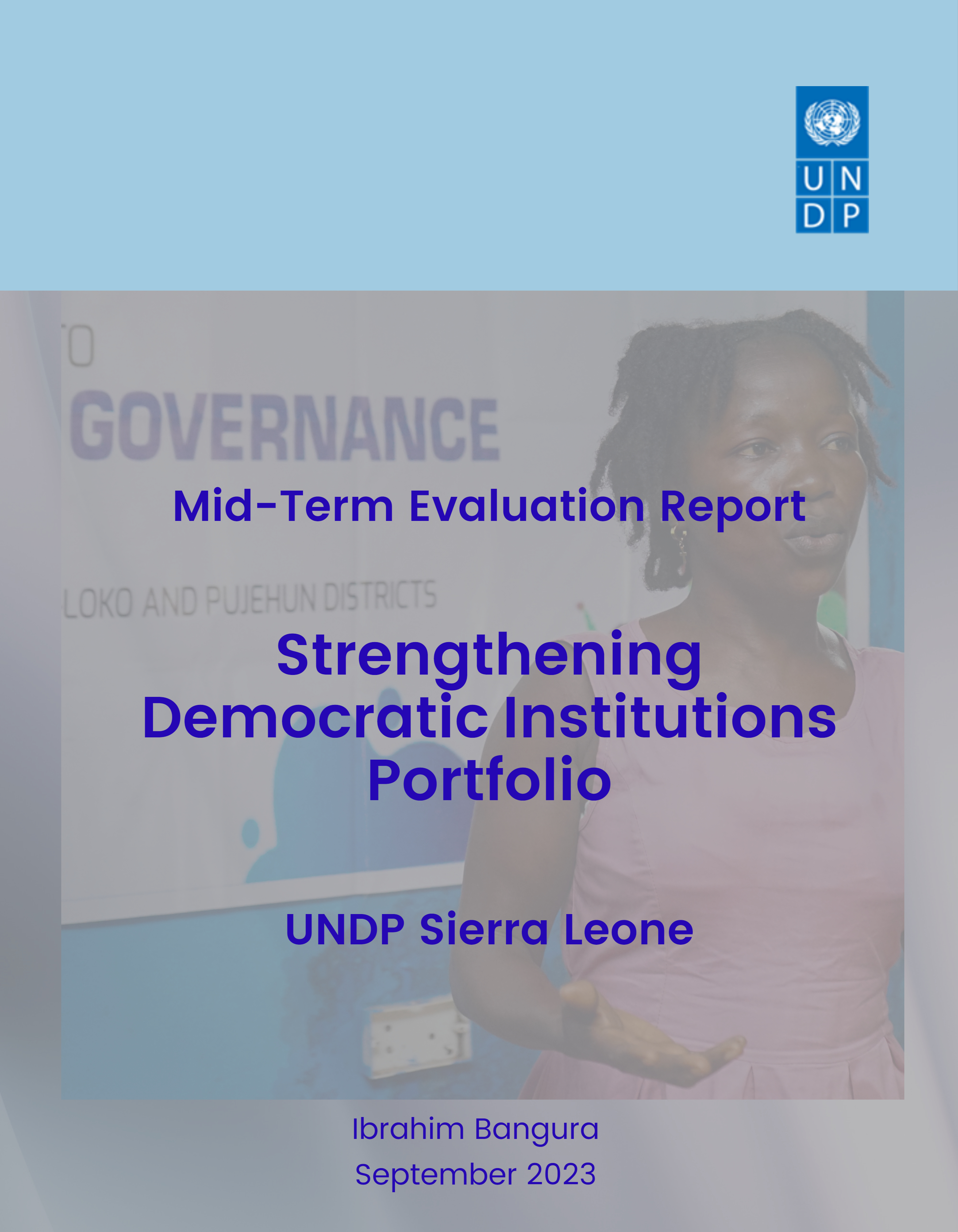 Mid-term Evaluation of Strengthening Democratic Institutions Portfolio