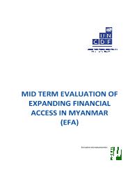 Mid-term evaluation of the Expanding Financial Access (EFA) programme