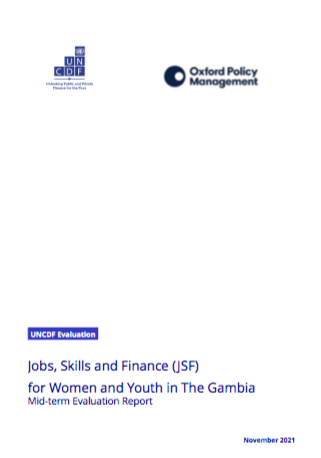 Mid-term evaluation of the Jobs, Skills and Finance (JSF) for Women and Youth in The Gambia programme