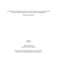 Terminal Evaluation of Development Support Service to the Department of Education Computerization Program to K to 12 Basic Education Program of the Department Education of the Philippines