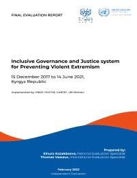 Inclusive Governance and Justice system for Preventing violent Extremism