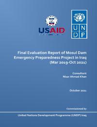 Final Evaluation: Mosul Dam Emergency Preparedness Project (MDEP)