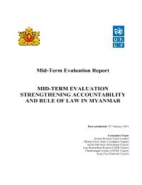 Mid-Term Evaluation - Strengthening Accountability and Rule of Law Project (SARL)