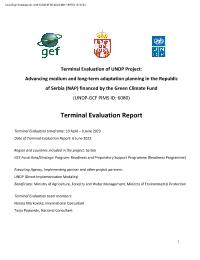 Advancing Medium and Long-Term Adaptation Planning in the Republic of Serbia