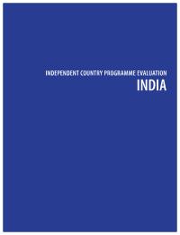 Independent Country Programme Evaluation: India