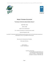 Terminal Evaluation of the UNDP-GEF Sustainable Financing of Protected Areas in Seychelles
