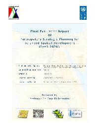 Final Evaluation for Participatory Strategic Planning for Balanced Spatial Development (SPAD)