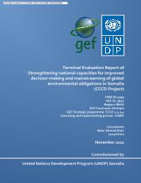 Terminal evaluation of the Cross-Cutting Capacity Development project