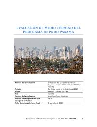 Evaluación de Medio Término del Programa de País 2021-2025