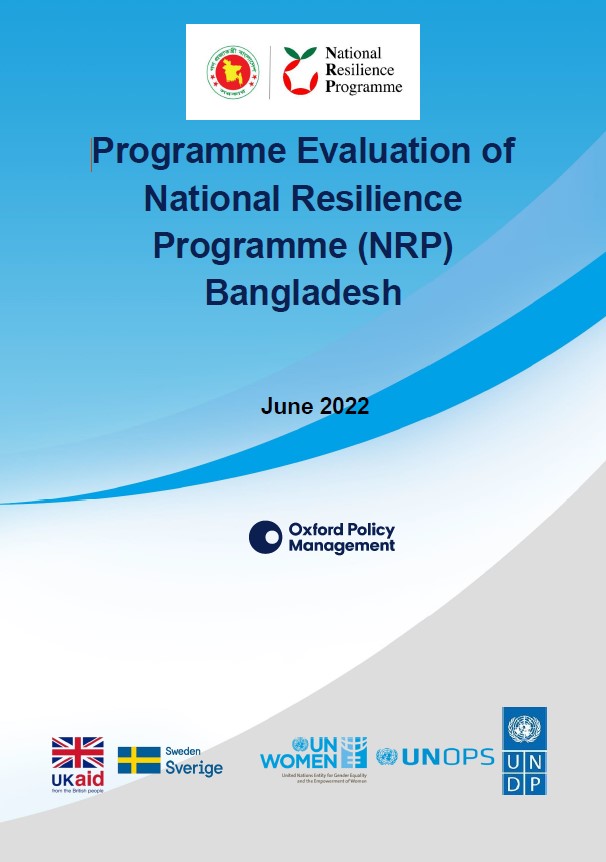 Final Evaluation of National Resilience Programme (NRP)