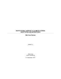 Midterm Evaluation of Climate Change Adaptation and Mitigation Project