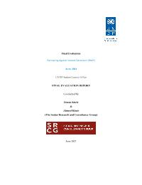 Evaluation of Partnering Against Violent Extremism (PAVE) Programme