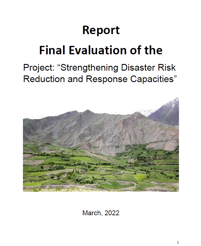Strengthening Disaster Risk Reduction and Response Capacities project final evaluation 