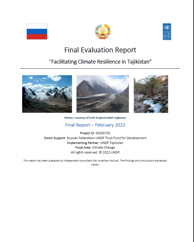 Facilitating Climate Resilience in TJK project final evaluation