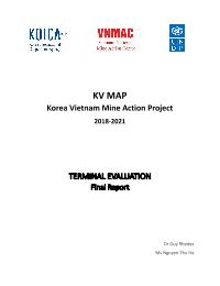 Terminal Evaluation of the Korea-Viet Nam Mine Action Project (00098770)