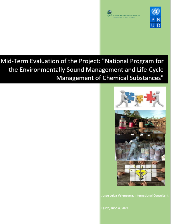 EvaluaciÃ³n de Medio TÃ©rmino del "Programa Nacional para la gestiÃ²n ambientalmente racional y la gestiÃ³n en el ciclo de vida de sustancias quÃ­micas"