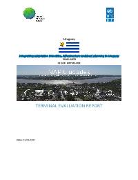 Terminal Evaluation report NAP Cities /Integrating adaptation into cities, infrastructure and local planning in Uruguay.