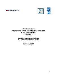 Final Evaluation - Promoting a Fair Business Environment in ASEAN (FairBiz)