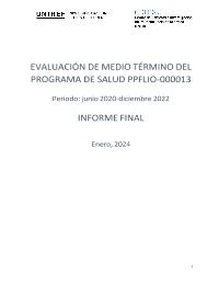 Eval. Medio Término del Portafolio Salud (PPFLIO 000013)