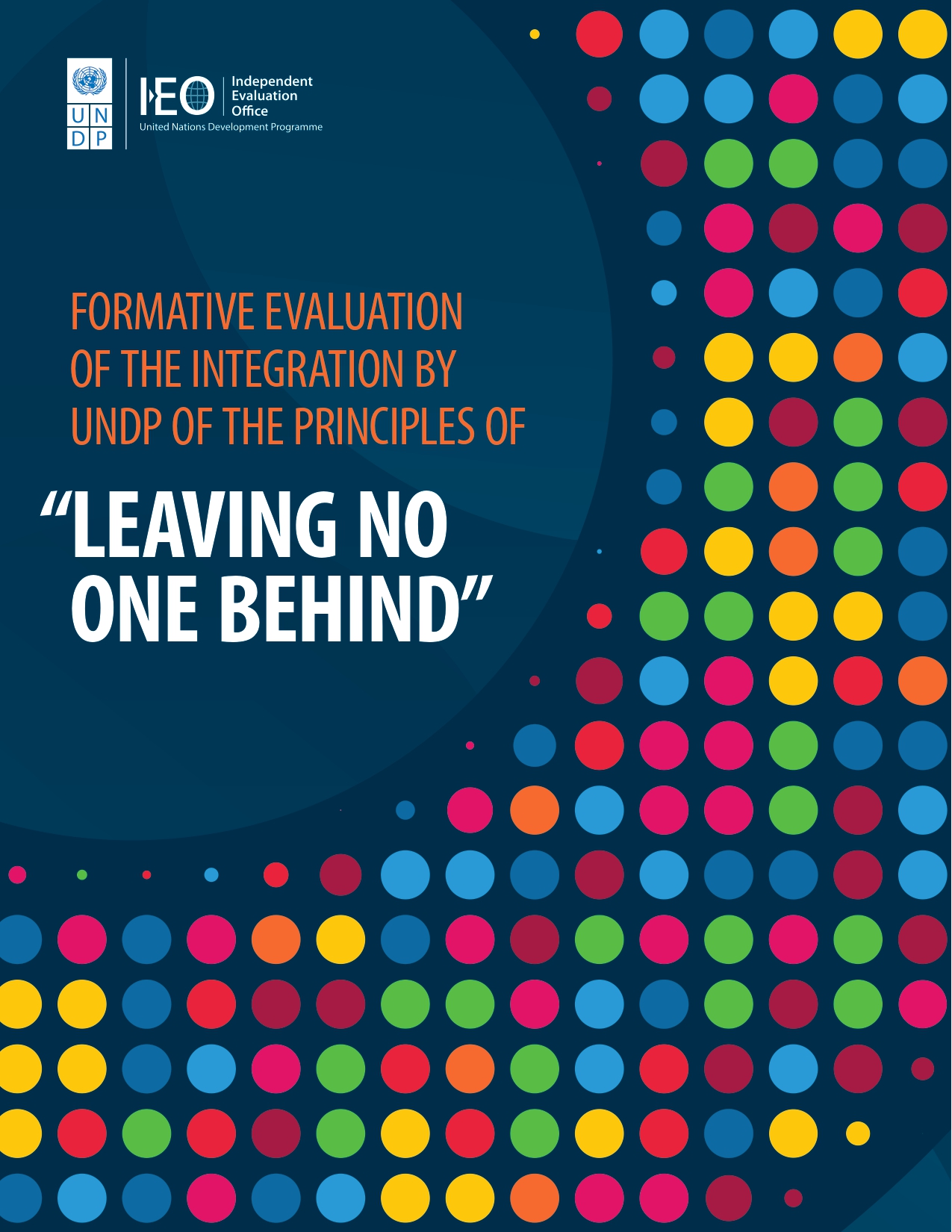Formative Evaluation of the Integration by UNDP of the principles of Leaving No One Behind