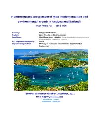Monitoring and assessment of MEA implementation and environmental trends in Antigua and Barbuda