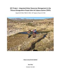 Final evaluation: Integrated Water Resources Management in the Titicaca- Desaguadero-Poopo- Salar de Coipasa system