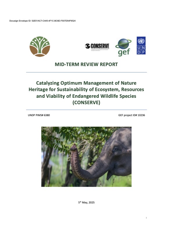 00126223 GEF Heritage Mgmt of Endangered Wildlife (CONSERVE) Mid-Term Evaluation