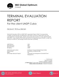 Evaluacion final del Proyecto ECOVALOR