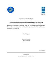 Terminal evaluation of Sustainable Investment Promotion (SIP) Project