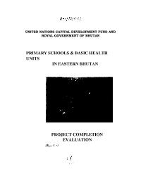 PRIMARY SCHOOLS & BASIC HEALTH UNITS