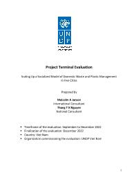 Final evaluation of “Scale up socialized Models of Domestic Waste and Plastic Management in 5 cities”
