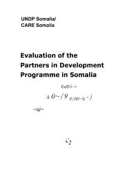 Partners in Development Programme