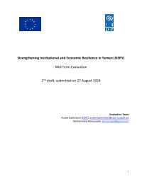 Strengthen Institutional & Economic Resilience (SIERY) Mid-Term Evaluation