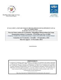 Evaluation à mi-parcours du Programme de Développement Local de 145 Territoires (PDL-145 T)