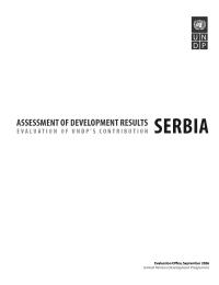 Assessment of Development Results: Serbia