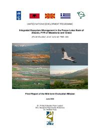 Integrated Ecosystem Management in the Prespa Lakes Basin of Albania, FYR Macedonia and Greece