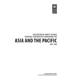 Evaluation of Second Regional Cooperation Framework for Asia and the Pacific - 2002-2006
