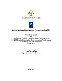Support to MININFRA in ICT Policy and E-Government