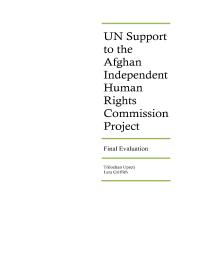 Support to the Afghan Independant Human Rights Commission (AIHRC)