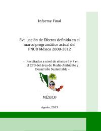 Evaluación de Efectos definida en el marco programático actual del PNUD México 2008-2012