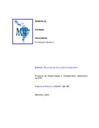 BRA/04/008 - Modernização e Fortalecimento Institucional da Comissão de Valores Mobiliários - PRO CVM