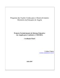 Strengthening the Education System in Angola